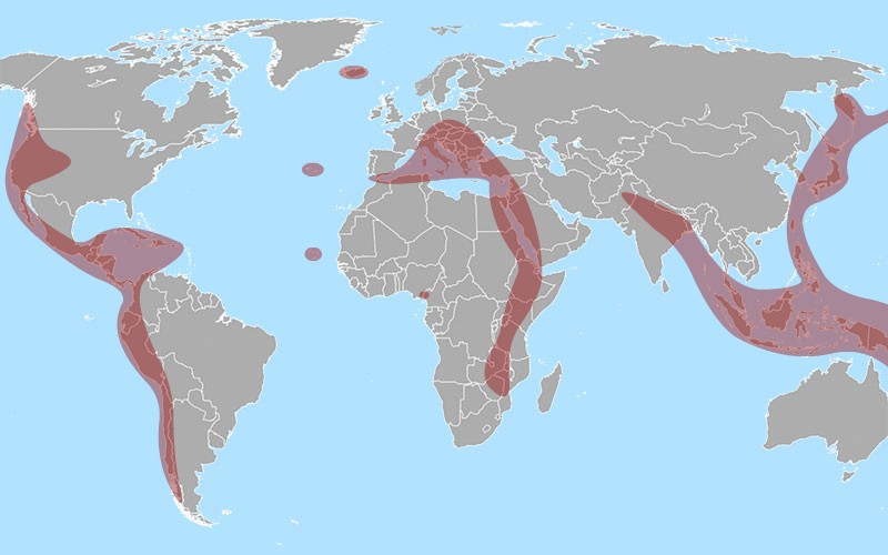 Zemljevid območij, primernih za izkoriščanje geotermalne energije