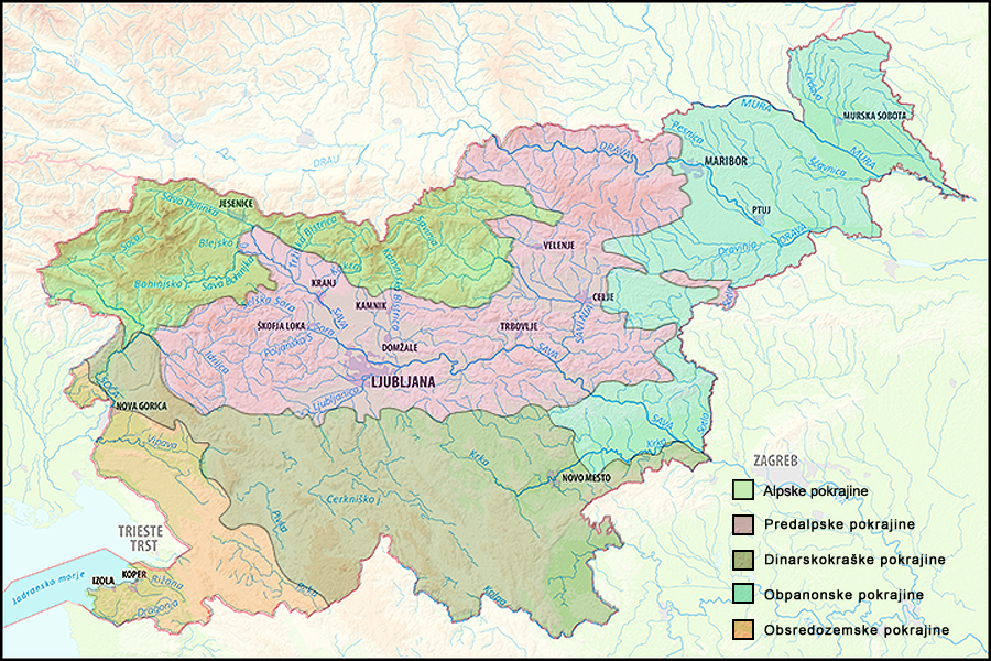 Naravnogeografska delitev Slovenije