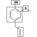 Strukturna formula evgenola